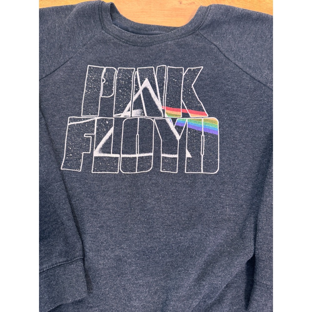 Pink Floyd Lucky Brand  Graphic Sweatshirt Women's Size Large Dark Gray Crewneck - Picture 3 of 7